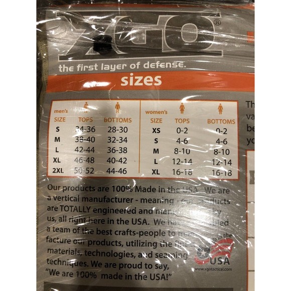 XGO Mid-weight Tech‎ Waffle Phase 2 Thermal Long sleeve Shirt Men’s XXL 2XL - Picture 2 of 8